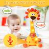 JISON21 Dancing Talking Lion Baby Toy, Adjustable Volume Interactive Mimicking Toy Singing Recording Repeating What You Say Lion Toy, Musical Birthday Gift for Grandkids Infants Toddlers(Orange) view 2
