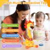 JISON21 Dancing Talking Lion Baby Toy, Adjustable Volume Interactive Mimicking Toy Singing Recording Repeating What You Say Lion Toy, Musical Birthday Gift for Grandkids Infants Toddlers(Orange) view 3