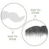 LOGOFUN Fake Beard and Eyebrow Set Halloween Mustache Accessories for Cosplay Dress Up Party Costume Props - White & Black view 4