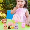 Silicone Tea Set for Toddler - 496 Grams/Set Interactive Kitchen Role Play Game, Silicone Afternoon Children Tea Party for Boys Girls Kindergarten Playroom Preschool Classroom Vacation view 2