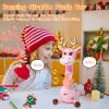 LUKETURE Dancing Talking Singing Pink Giraffe Stuffed Plush with Golden Antlers,Interactive Stuffed Animal Toy, Musical Plush with Record & Repeat, Sings 10 Songs, LED Lights view 3