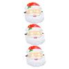 Beaupretty 3Pcs Santa Claus Masks Christmas Party Accessories Funny Xmas Themed Masks for Holiday Decor and Costume Role Playing view 1