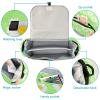 CZXW Baby Stroller Bag Daisy Light Green Stroller Caddy Organizer Bag with Adjustable Straps Non-slip Hook Large Storage for Strollers view 2