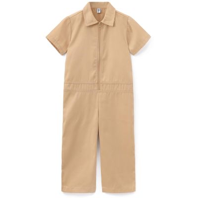 GRANDWISH Kids Coveralls for Boys Girls, Baby Mechanic Boiler Suit Costume Jumpsuit Khaki 3T
