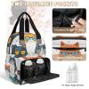 Shoblo Sunglasses Cats Diaper Bag Backpack for Travel, Waterproof Diaper Bag with Insulated Bottle Pockets & USB Port, Large Capacity Baby Bag for Moms & Dads view 3