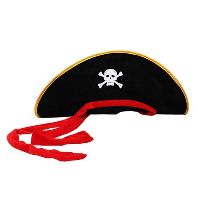 Halloween Party Tricorn Hats Masquerade Cosplay Accessory For Halloween Masquerade Hat Children Pirate Hat