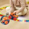 Kids Race Track Set, Changeable Track with LED Light-Up Race Car, Anti Gravity Car Track Set Ultra-Flexible Machine Track (92 PCS) view 4