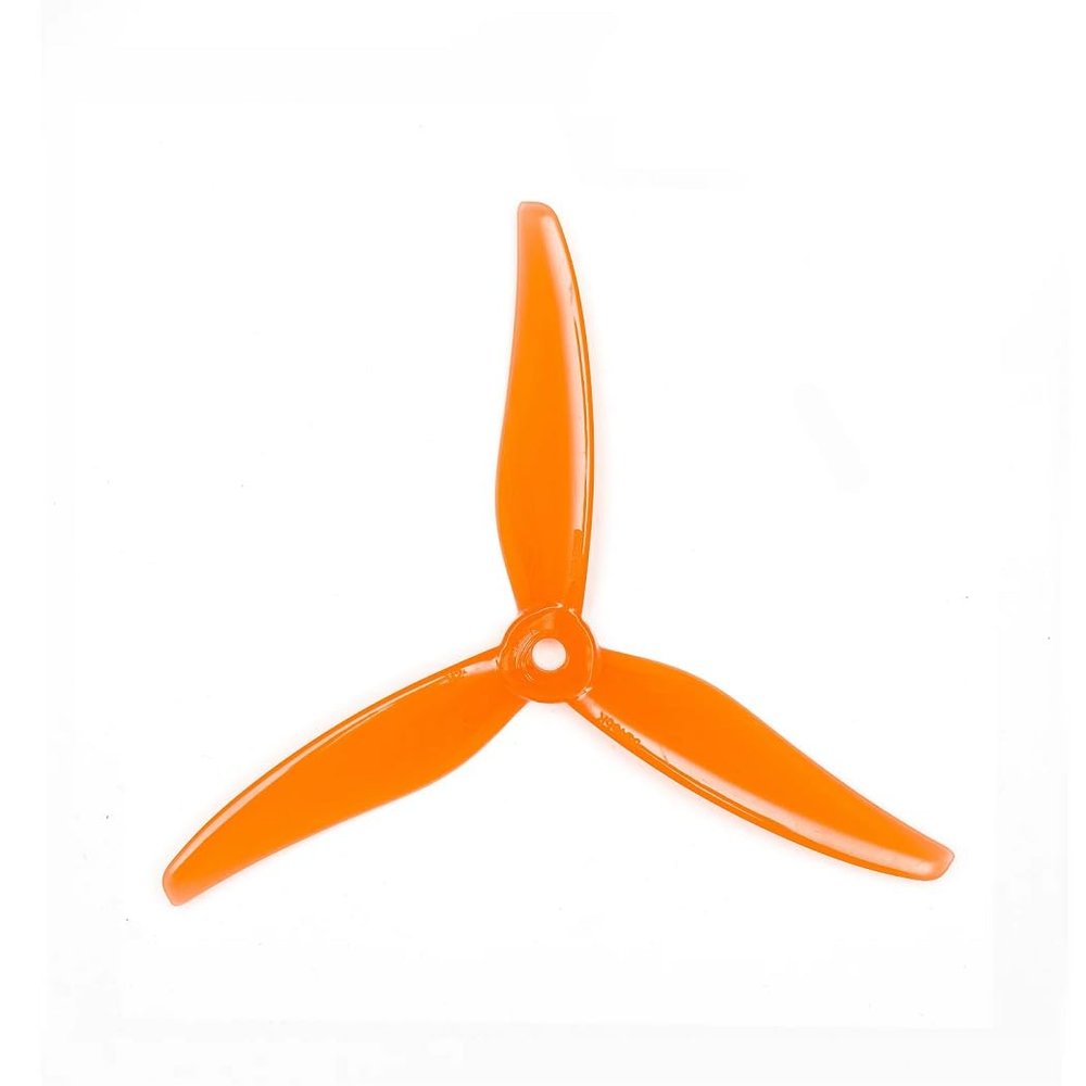 10Pairs GF Hurricane 51466 MCK V2 5inch CW CCW 3-Blade Propeller Gray/Pink for 2207-2306 Brushless Motor FPV Drones Parts (51466 Orange 10Pairs)
