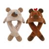 Capybara Hat, Moving Ear Headpiece, Cute Animated Design with Warm Fleece Material and Comfortable Fit Great for Fun Events and Dress Up, Ideal School Plays view 1