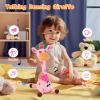 LUKETURE Dancing Talking Singing Pink Giraffe Toy Stuffed Plush, Interactive Stuffed Animal Toy, Musical Giraffe Plush with Record & Repeat, Sings 10 Songs, LED Lights view 2