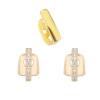 Gold Tooth Cap 20 PCS Trendy Punk Hip Hop Teeth Bling Funny Rhinestone Caps Gold Silver Color For Teeth Mouth(Silver) view 4