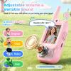 Kids Video Walkie Talkies for Age 3-12Rechargeable Radios with Screen, Voice Changer, Long Range - Christmas Birthday Gifts for Girls view 2
