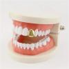 Gold Tooth Cap 5 PCS Fit Gold Plated HipHop Single Tooth Cap Top Bottom Dental Grill Teeth Caps For Teeth Mouth(Silver) view 2