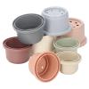 Aqur2020 Colorful Stacking Cups, 8 Pieces, Educational Toys for Toddlers, Bath and Water Play, ABS Material view 4