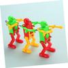 NAMOARLY 4pcs Windup Dancing Robot for Adults Clockwork Movement Lightweight Fun Interactive for Boys and Play Random Color view 3