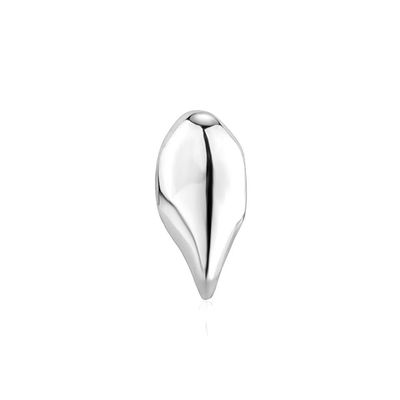 Gold Tooth Cap 4 PCS Fashion Vampire Fangs Teeth Hip Hop 14K Gold Plated Single Tooth Caps For Teeth Mouth(Silver Set)