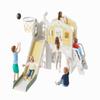 11 in 1 Toddler Slide, Kids Indoor Slide for Toddlers 1-3 Years Old, Toddler Indoor Playground with Drawing Board, Ring Toss, Basketball Hoop and Storage (Yellow) view 1