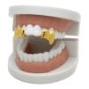 Gold Tooth Cap 10 PCS Double Glossy Hip-Hop Tooth Grills Halloween Gift Punk Jewelry Mouth Teeth For Teeth Mouth(Gold) view 3