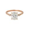 Handmade 925 Silver Oval Moissanite Ring, Minimalist Solitaire Design, Soft Shine Finish, for Women and Girls view 1