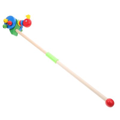 LABRIMP Cartoon Animal Walker Push Walking Aid for Boys and Removable Pole for Early Play Learning Stroller for Months Development