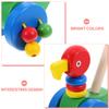HOOTNEE Push Walker Cart for Cartoon Animal Design Eagle Safe Material Removable Pole for Early Play Supports Leg Muscle Growth and Walking Practice view 3
