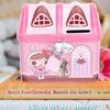 GALPADA Cartoon House Money Pot with Lock Adorable Unicorn Coin Bank Lightweight Saving Jar for Decor Pink Blue Random view 4