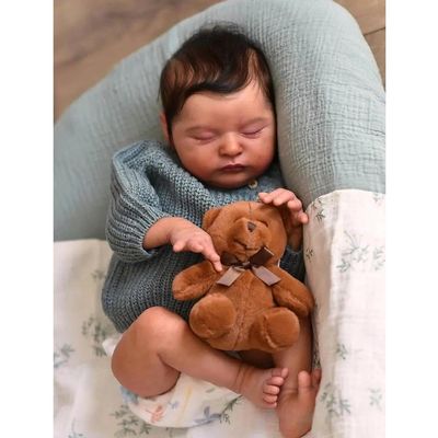 Anano 19 Inch Reborn Toddler Doll with Soft Body - Soft Silicone Realistic Baby Doll for Girls, Ideal Baby Reborn Dolls (Bebes De Silicona Reales)