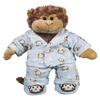 Blue Monkey Jammies with Slippers fit 14-18 Inch Plush Bear Outfit Soft Pajama Set for Stuffed Animals view 2