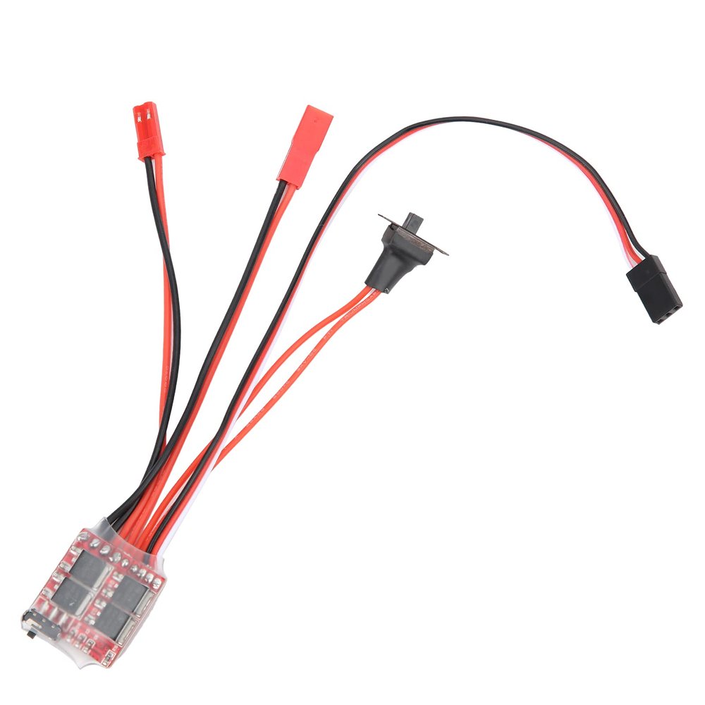 Aqur2020 20A ESC Electronic Speed Controller with Brake for RC Car Boat, 2KHz Driving Frequency, LED Status Indicator, 3.0V-9.4V