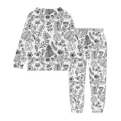 Christmas Outfits,Happy Years 2 Piece Color Your Own You Can Color Set Markers Cute DIY Hand Painted 91 C-White