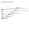 BHUPWZE 10pc 100mm 150mm 200mm 300mm 500mm 600mm 1000mm RC Servo Extension Cord Cable Wire Lead JR(10pc 300mm) view 3