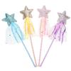 OFFSCH 4pcs Magical Fairy Wands Craft for Dress-up Parties Birthdays Creative Play Accessories in Purple Blue Gold Pink view 1