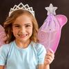 OFFSCH 4pcs Magical Fairy Wands Craft for Dress-up Parties Birthdays Creative Play Accessories in Purple Blue Gold Pink view 4