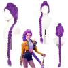 Wig Kids Girls Light Purple Wig Demon Long Braids Purple Wigs Hair Cosplay Costume Party Wigs (R-uMI) view 1