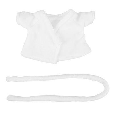 PHENOFICE Soft Cotton Stuffed Animal Clothes for Rag Doll Bear Comfortable Plush Robe Set for Dollhouse Bathroom Accessories Cute Costume for Plushies Sleepwear Outfit for Play and Rest