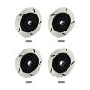 4 Pieces 1/12 RC Brake Disc RC Car Brake Disc Professional Replacement Accessory Decoration for Truck Hobby Model, Black view 1