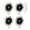 4 Pieces 1/12 RC Brake Disc RC Car Brake Disc Professional Replacement Accessory Decoration for Truck Hobby Model, Black view 3