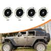 4 Pieces 1/12 RC Brake Disc RC Car Brake Disc Professional Replacement Accessory Decoration for Truck Hobby Model, Black view 4