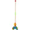 JOINPAYA Wooden Push Cart with Animal Motif for Leg Muscle Training Safe Material Leaning Walk Support for Boys and Gift for Birthday and Christmas view 1