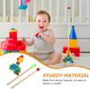 JOINPAYA Wooden Push Cart with Animal Motif for Leg Muscle Training Safe Material Leaning Walk Support for Boys and Gift for Birthday and Christmas view 3