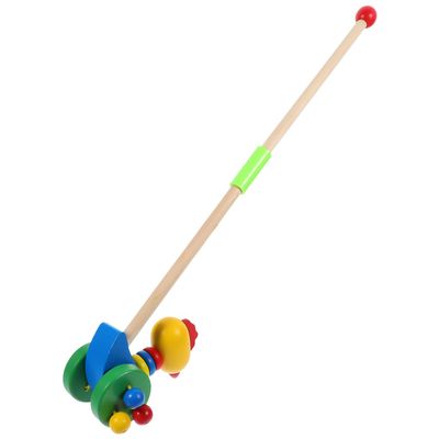 DECHOUS Wooden Pushing Cart Cartoon Animal Walker Educational Walking for Boys and Months Safe Material Development Support