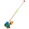 DECHOUS Wooden Pushing Cart Cartoon Animal Walker Educational Walking for Boys and Months Safe Material Development Support view 1