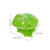 Gogogmee 3pcs Plastic Clockwork Spring Frog for Wind-up Jumping Frogs in Bright Green Tactile Skill Development Fun view 2