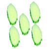 Abaodam 5pcs PVC Simulation Cucumber Slices Lifelike Vegetable Models for Food Photography Props Home Kitchen Restaurant Decoration Artificial Fruit view 1