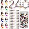 240 Pcs Little Jesus Figures Rubber Mini Jesus Figurines in Bulk Tiny Baby Jesus Loves You Figures With Bottle for Hide and Seek Easter Egg Fillers Egg Hunt Party Favors Gifts (10 Color*240) view 1