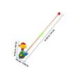 BESPORTBLE Wooden Cartoon Animal Push Walker for Learning to Walk with Swinging Hands Educational Walker for Boys and Gift for Shower and Birthday view 2