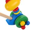 BESPORTBLE Wooden Cartoon Animal Push Walker for Learning to Walk with Swinging Hands Educational Walker for Boys and Gift for Shower and Birthday view 3