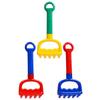 3pcs Beach Sand Rake Plastic Lightweight Portable Sand Tools for Boys Outdoor Play Fun at Beach Park Backyard view 1