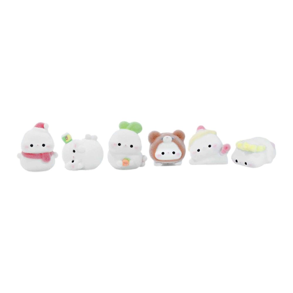 6 Pieces 3D Craft Figurine Computer Decor Easy to Install Gifts Ornaments Creative for Bedroom TV Decoration