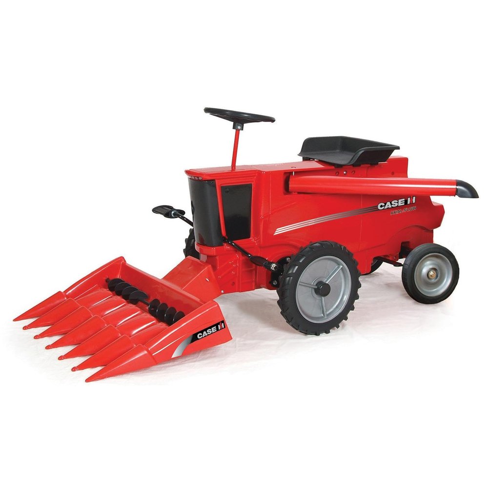 Scale Models Case IH Axial-Flow Pedal Combine with Corn Head, Made in The USA ZSM1632